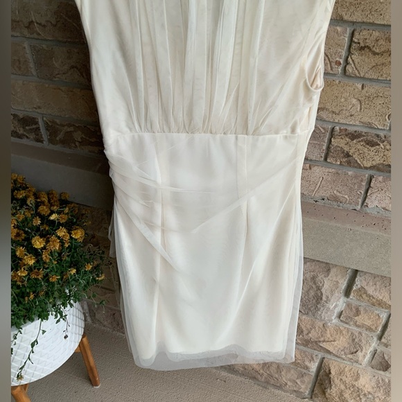 Vintage 90’S JESSICA Tule Cream Off White Midi Dress Womens Size 12 BRAND NEW - Picture 15 of 16